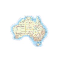 Australia Map Vinyl Decal