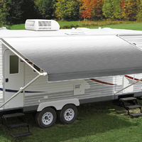 Carefree 11ft LED Silver Shale Fade Roll out Awning (No Arms)