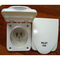 15A Power Inlet- White