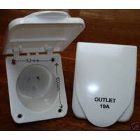 10A outlet- white