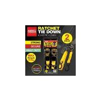 Twin Pack Ratchet Tie Down 4.5m x 25mm