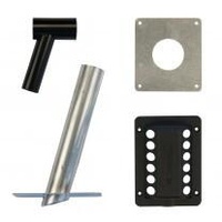 Dometic Flue Kit Including T Piece - Black